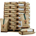 Natürliche Holzpellets Badger Pellets - Palette 990kg (66 Säcke)